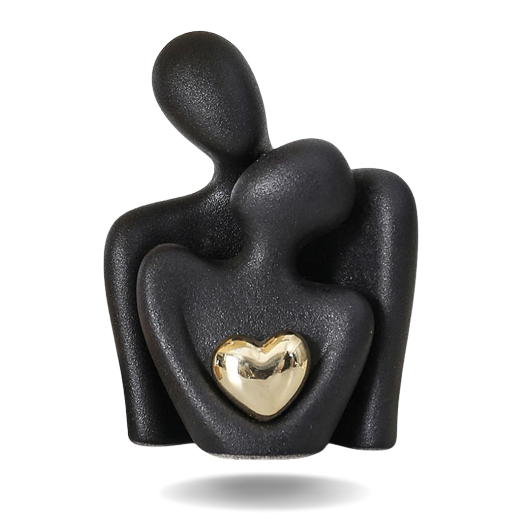 Golden Heart Bond Expression Sculpture – HelloAtHome by J & E