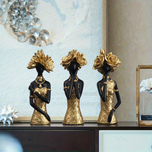 Load image into Gallery viewer, Golden Muse Expression Sculpture