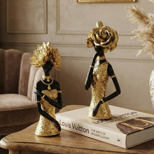 Load image into Gallery viewer, Golden Muse Expression Sculpture