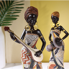 Load image into Gallery viewer, African Female Musician Sculpture
