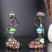 Load image into Gallery viewer, African Women Candle Holder Sculpture