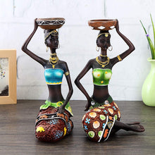 Load image into Gallery viewer, African Women Candle Holder Sculpture
