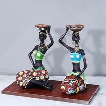 Load image into Gallery viewer, African Women Candle Holder Sculpture