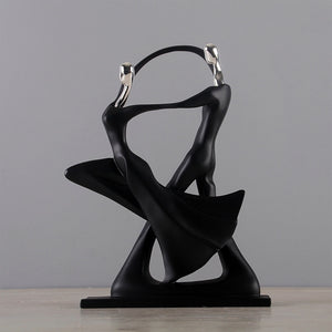 Elevated Dancing Couple Sculpture
