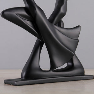 Elevated Dancing Couple Sculpture