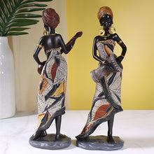 Load image into Gallery viewer, African Female Musician Sculpture