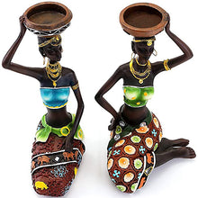 Load image into Gallery viewer, African Women Candle Holder Sculpture