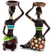 Load image into Gallery viewer, African Women Candle Holder Sculpture