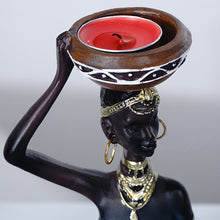 Load image into Gallery viewer, African Women Candle Holder Sculpture